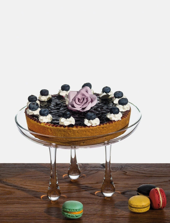 Torta ai mirtilli con macarons