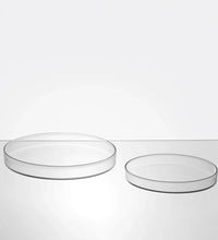 Dotto, flat plate in glass 