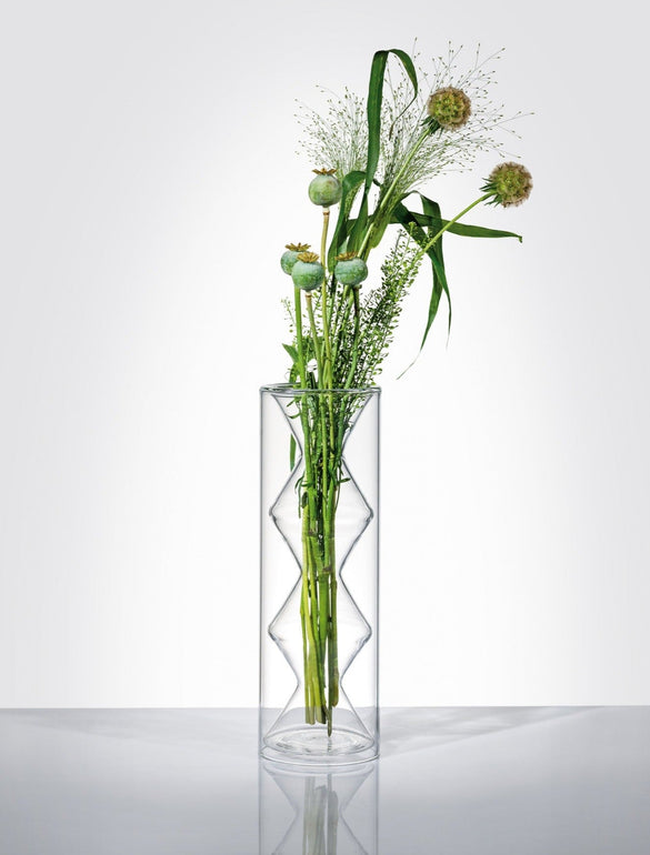 Fiori in vaso di vetro