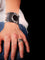 Bracciale e anello in metallo