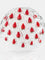 Fragole incorporate in sfera di vetro