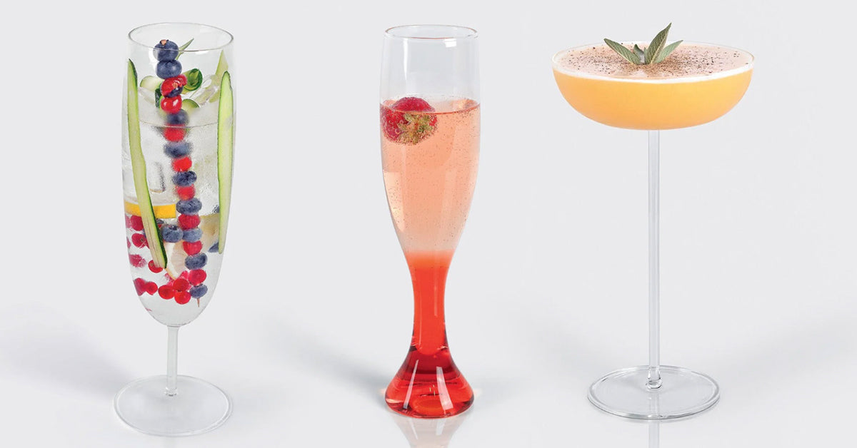 Bicchieri Highball e Lowball con bordo dorato MCM: eleganti accessori per cocktail - Italia Bicchieri Highball e Lowball con bordo dorato MCM: eleganti accessori per cocktail - Italia