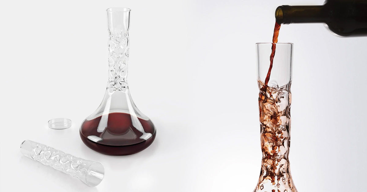 Scopri Vinicio: Il Decanter in Vetro Borosilicato 3.3 di Blueside Emotional Design