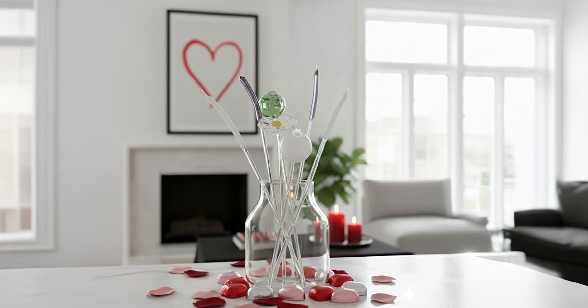 Valentine’s Day gift ideas: glass flower bouquets that tell a love story