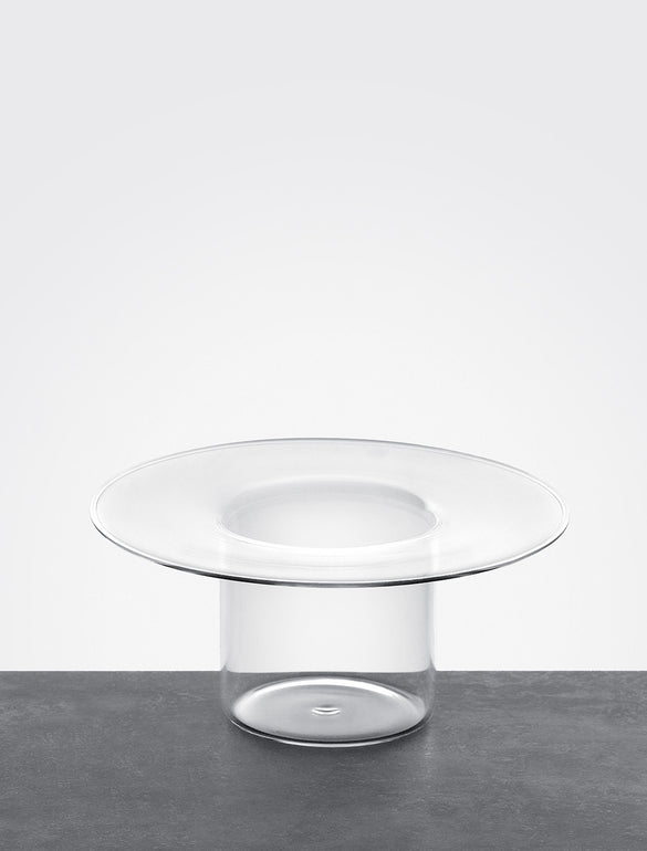 Chaplin, piatto fondo in vetro