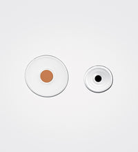 Ellepi, asymmetric earrings in glass and silver
