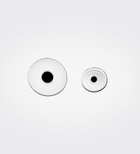 Ellepi, asymmetric earrings in glass and silver