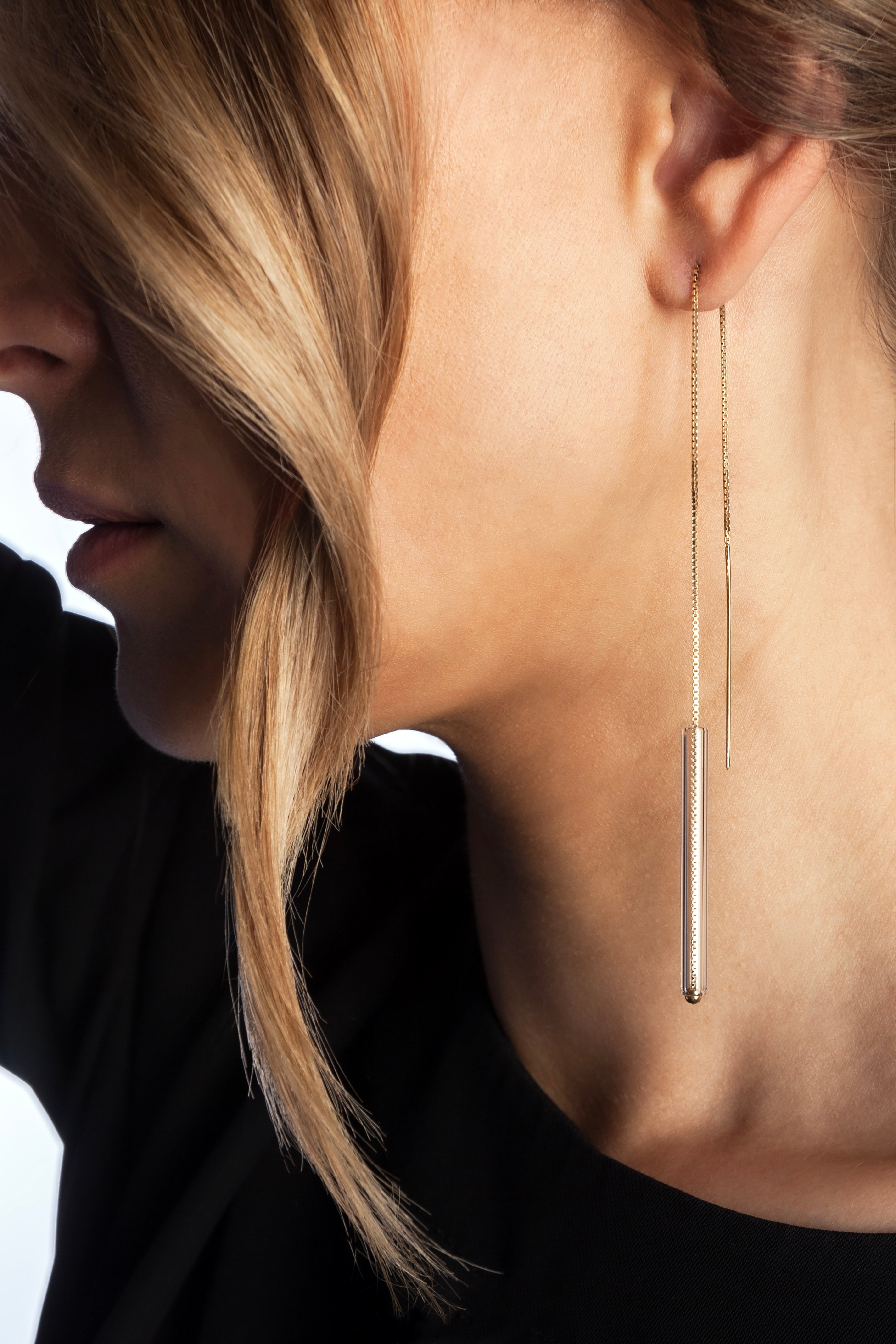 Modern Chic TearDrop .925 Sterling Silver Dangle Earrings Modern Chic TearDrop .925 Sterling Silver Dangle Earrings