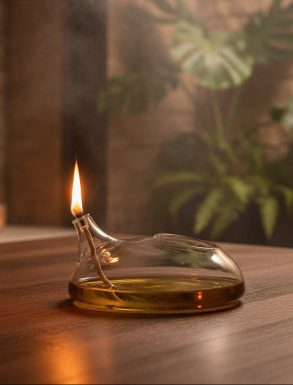 Lampara lampada a olio