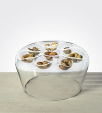 LOTUS BIG reversible plate with 8 small cavities