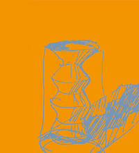 Nassa, vaso di design in vetro