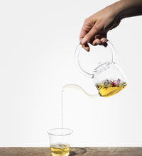 Philomena, glass server/teapot for one