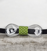 Jam, bow tie in glass and fabric 