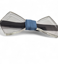 Rino, bow tie in glass and fabric 