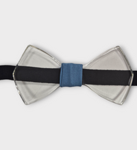 Rino, bow tie in glass and fabric 