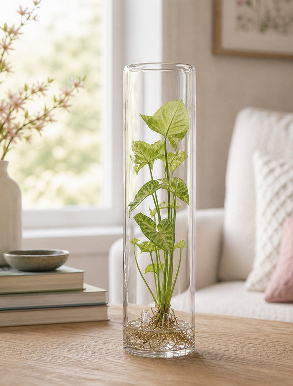 Benia, glass vase for bulb growth