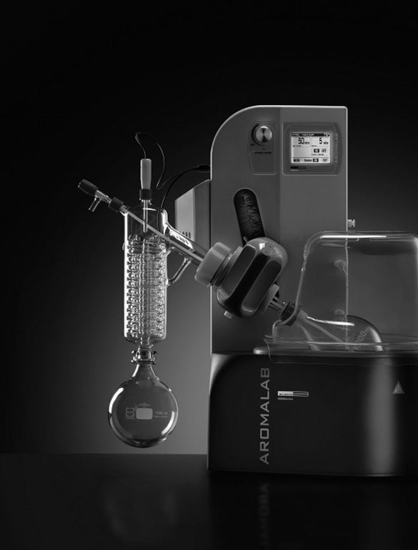 Aromalab, evaporatore rotante per distillazione aromi in cucina