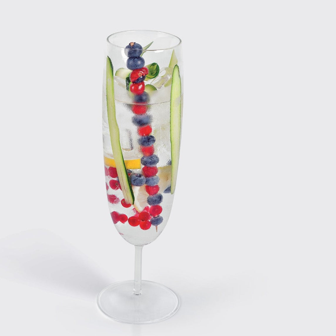 Cucumber, cocktail and beer glass