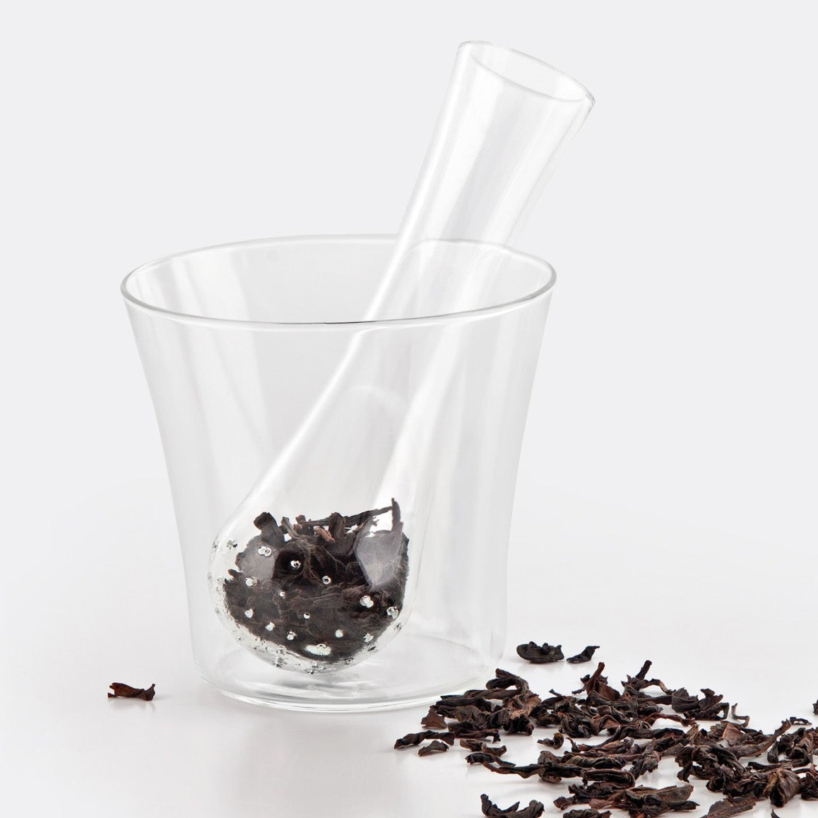 Anastasia, infuser for tea and herbal teas in glass