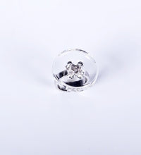 Benjamin, design glass rings, button-shaped