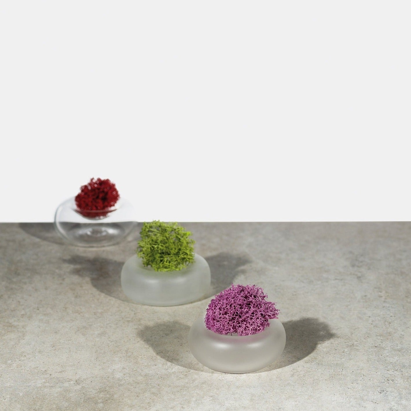 Cinini, vasi piccoli per fiori in vetro