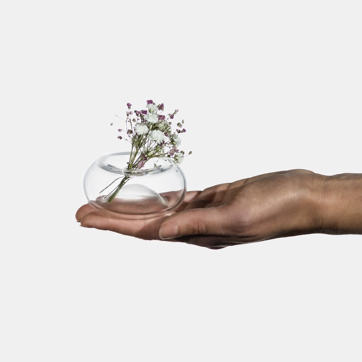 Piccoli vasi per fiori in vetro con licheni – Blueside Design Shop