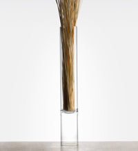 Tubular, bamboo shaped flower vase 