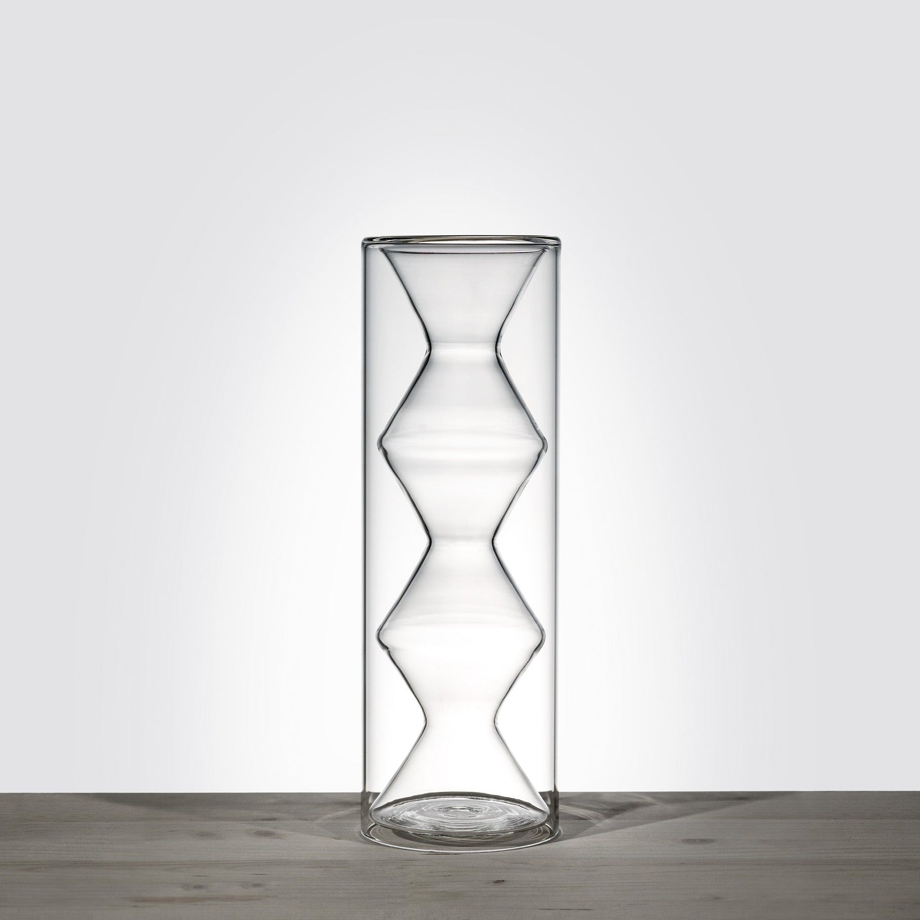 Vaso per fiori di design in vetro Nassa – Blueside Design Shop