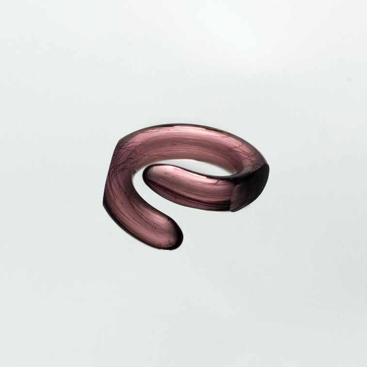 Marina, anelli colorati in vetro - spirale